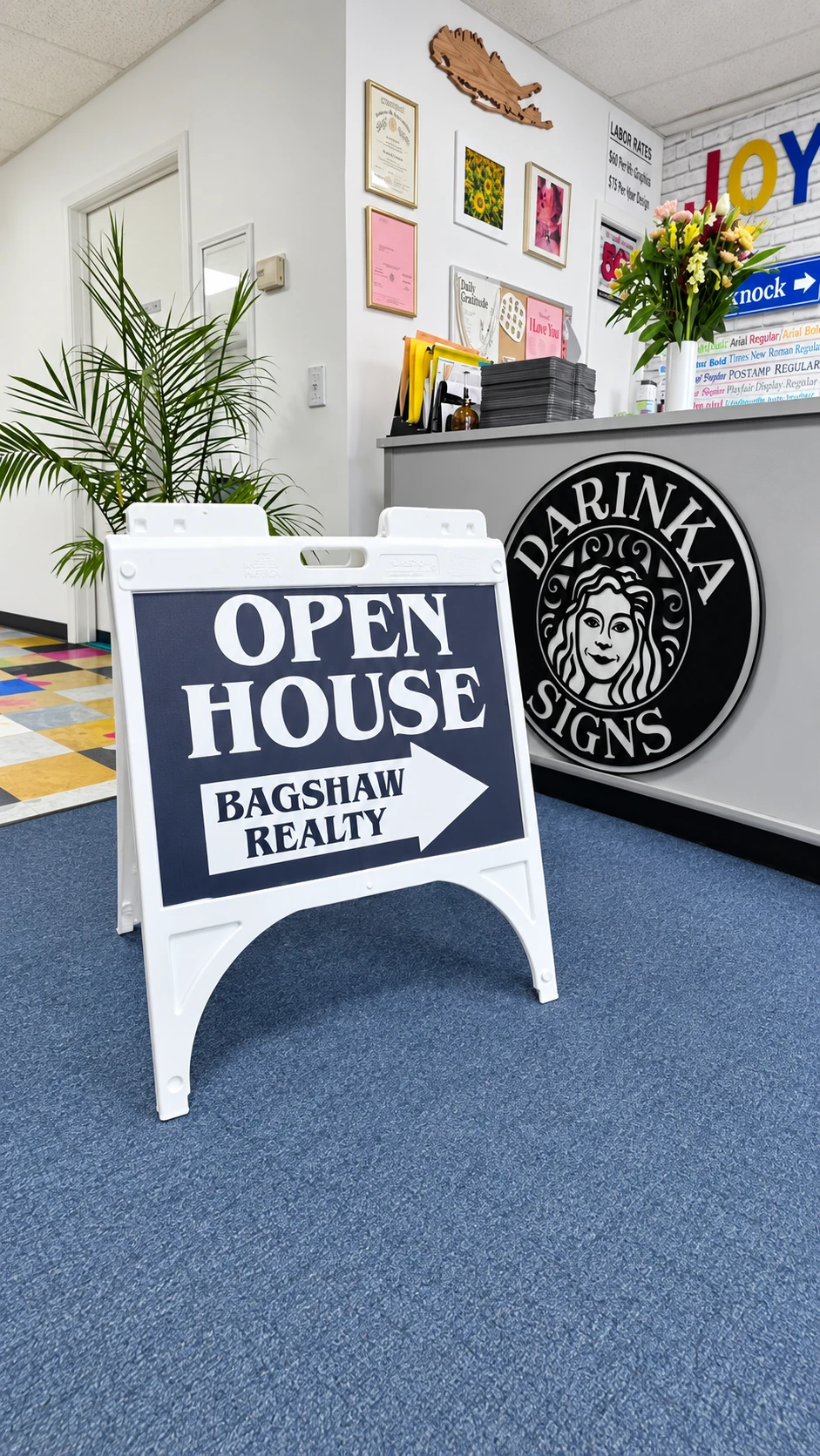 Bagshaw Real Estate Open House A-Frame, Riverhead, NY