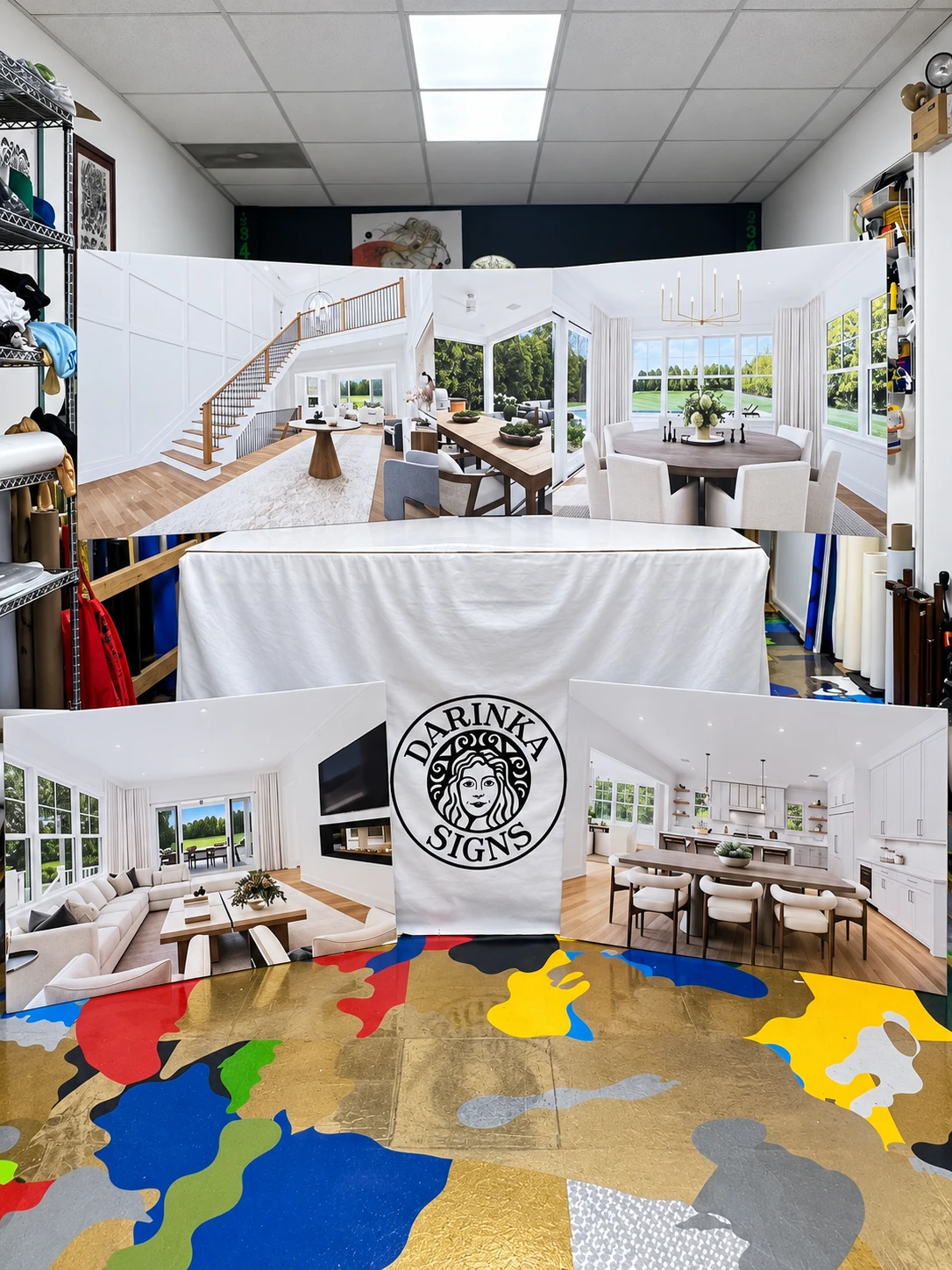 Douglas Elliman Open House Displays, Southampton, NY