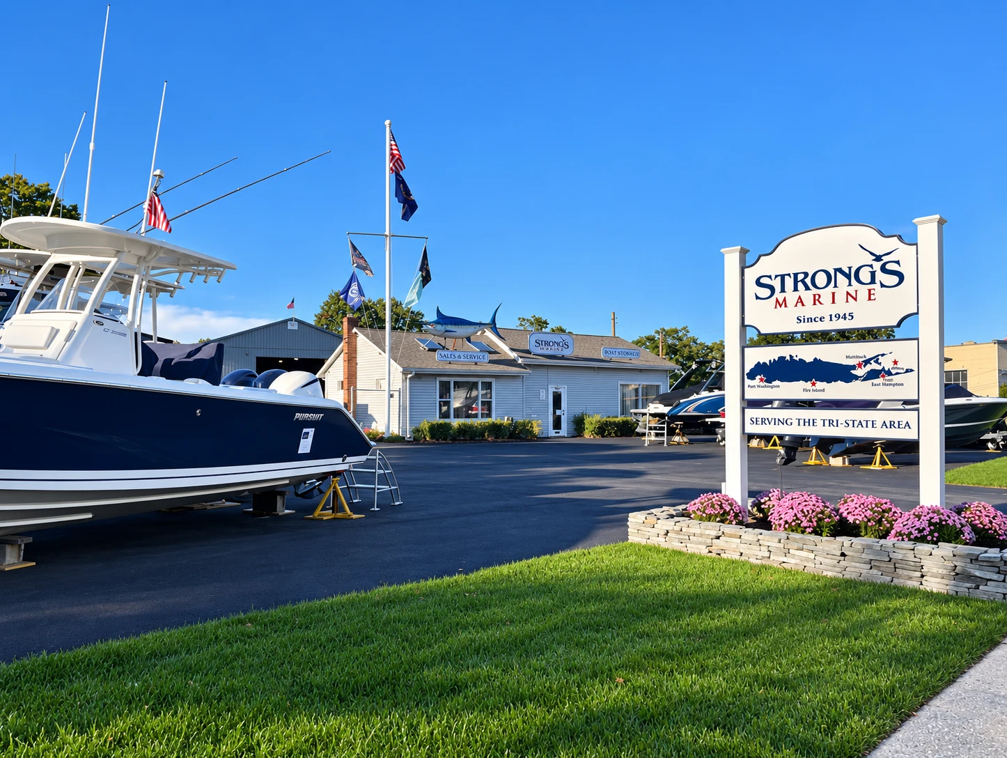 Strong's Marine Signs, Mattituck, NY